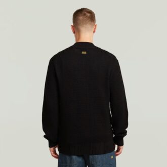 Honey Comb Structure Cardigan Knit