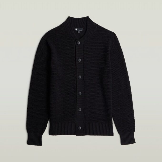 Honey Comb Structure Cardigan Knit Honey Comb Structure Cardigan Knit