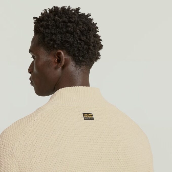 Honey Comb Structure Cardigan Knit