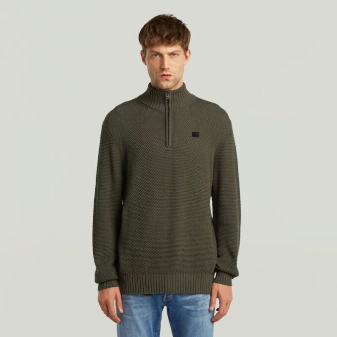 Honey Comb Structure Skipper Knit