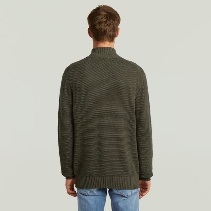 Honey Comb Structure Skipper Knit