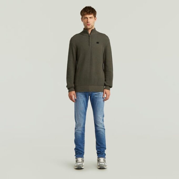 Honey Comb Structure Skipper Knit