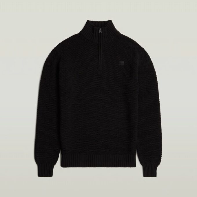 Honey Comb Structure Skipper Knit