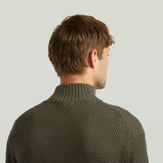 Honey Comb Structure Skipper Knit