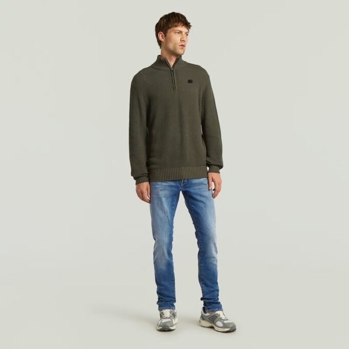 Honey Comb Structure Skipper Knit