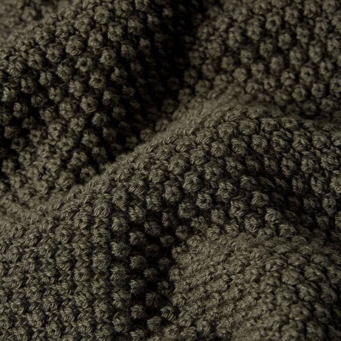 Honey Comb Structure Skipper Knit