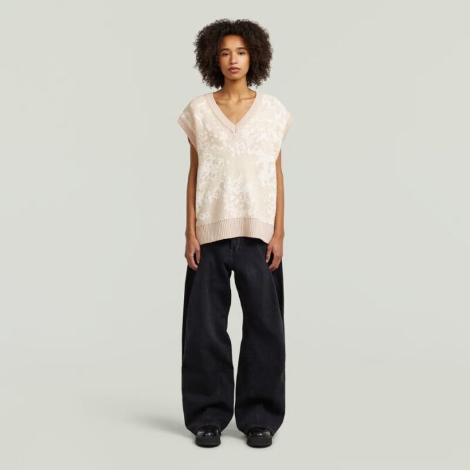 Jacquard Vest Knit Jacquard Vest Knit