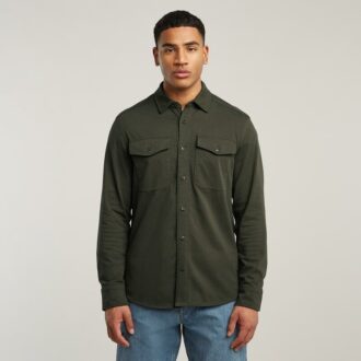 Jersey Shirt Marine Pockets