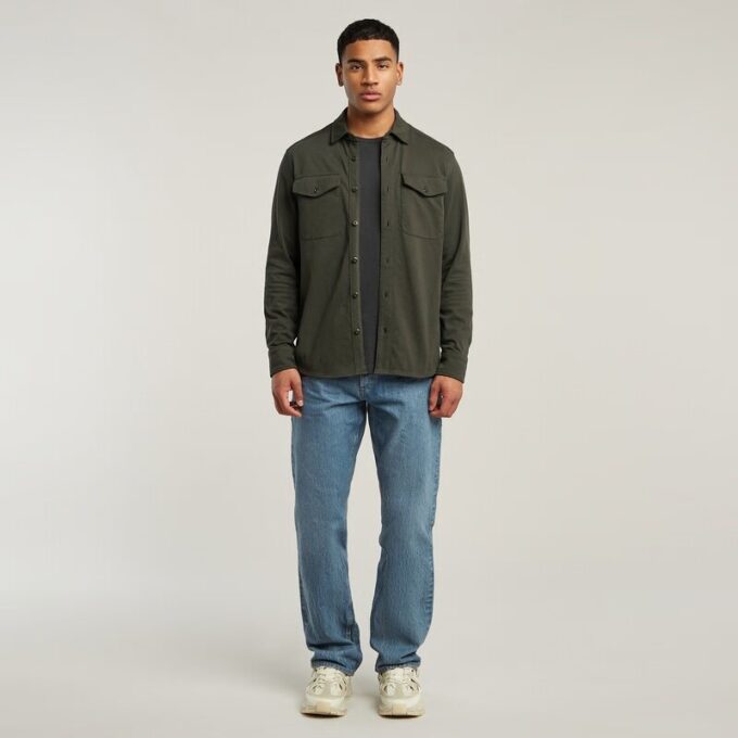 Jersey Shirt Marine Pockets Jersey Shirt Marine Pockets