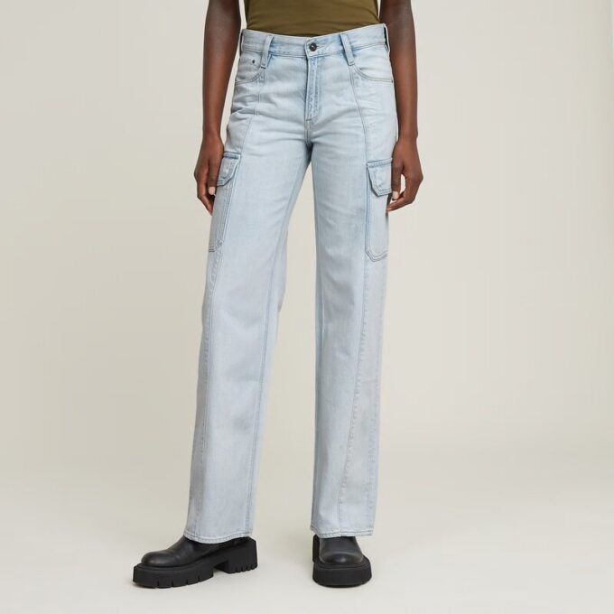 Judee Cargo Low Waist Loose Jeans