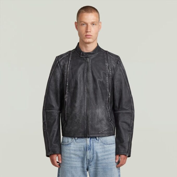 Leather Blouson Jacket Leather Blouson Jacket