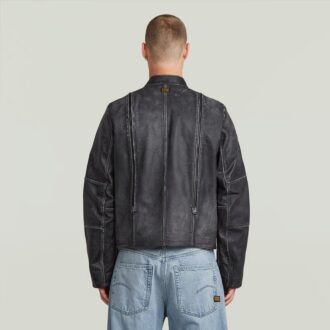 Leather Blouson Jacket
