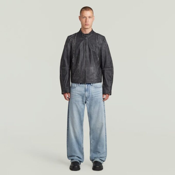 Leather Blouson Jacket Leather Blouson Jacket