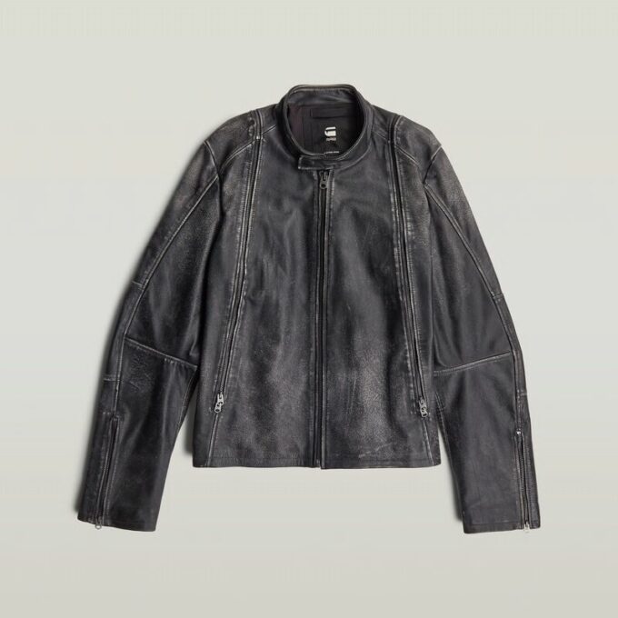 Leather Blouson Jacket Leather Blouson Jacket