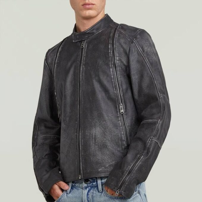 Leather Blouson Jacket Leather Blouson Jacket