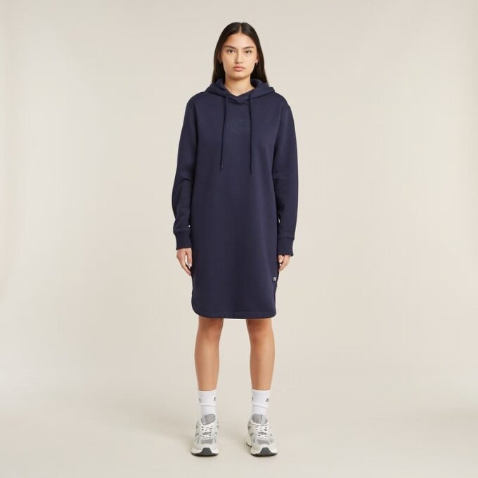 Logo Hooded Sweater Dress Logo Hooded Sweater Dress