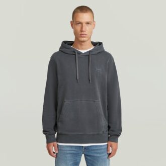 Logo Overdyed Hooded Sweat
