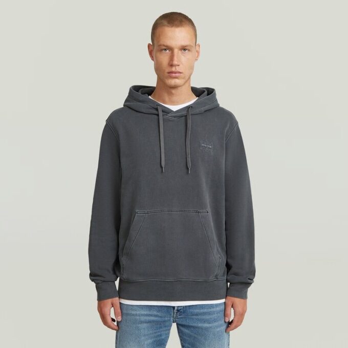 Logo Overdyed Hooded Sweat Logo Overdyed Hooded Sweat