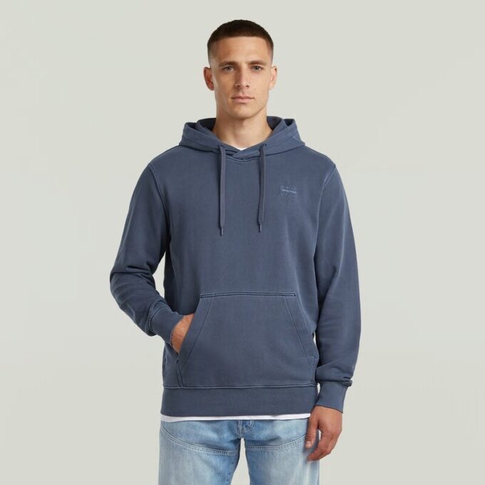 Logo Overdyed Hooded Sweat