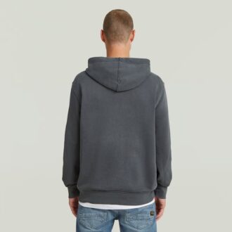 Logo Overdyed Hooded Sweat