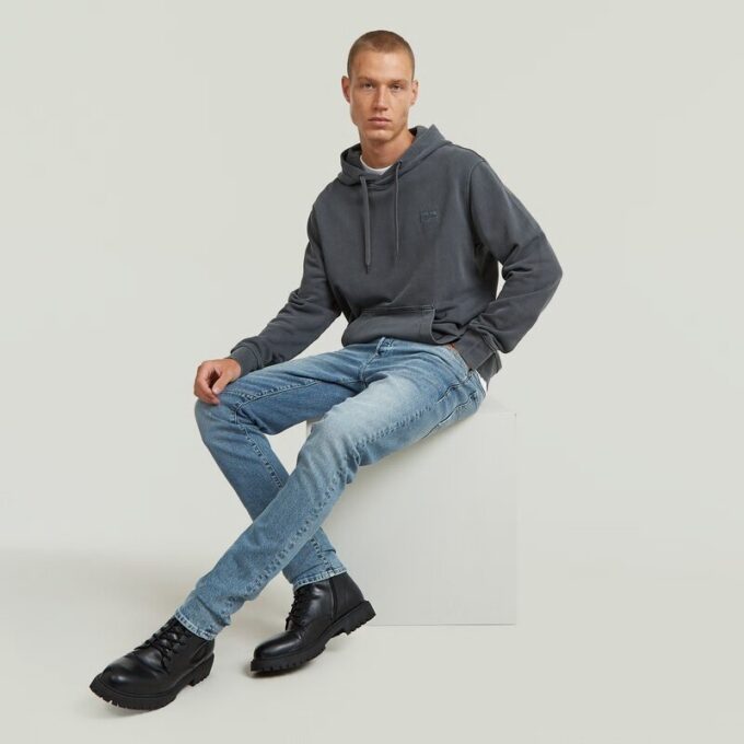 Logo Overdyed Hooded Sweat Logo Overdyed Hooded Sweat