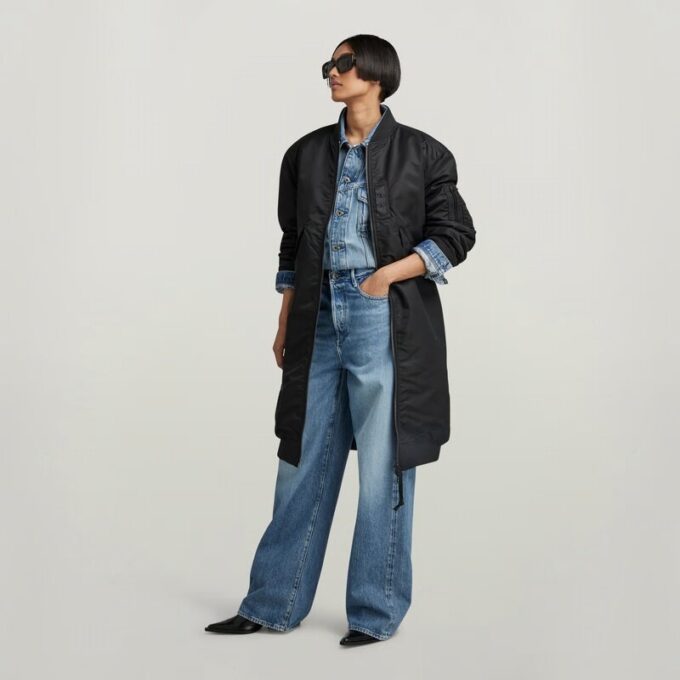 Long Bomber Jacket Long Bomber Jacket