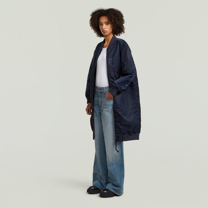 Long Bomber Jacket Long Bomber Jacket