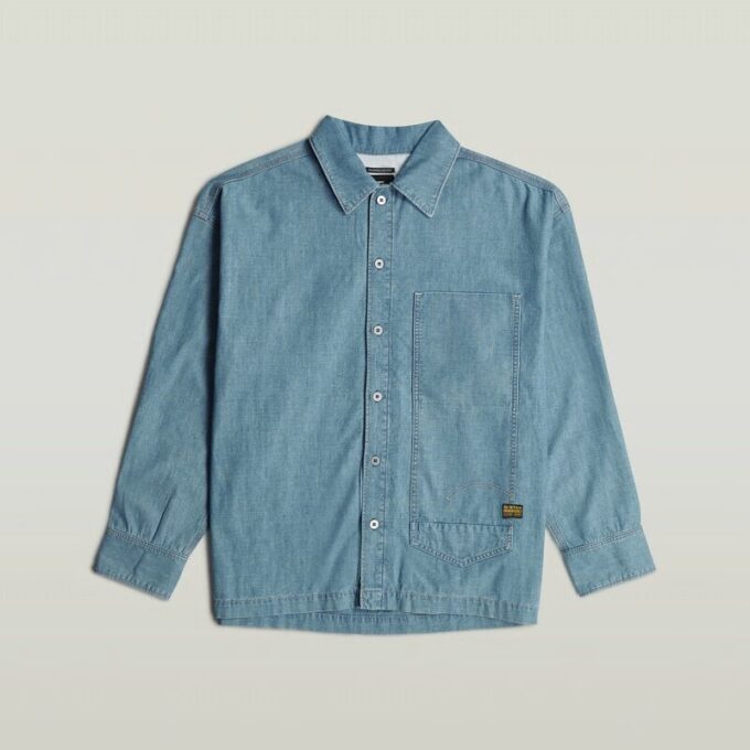 Long Pocket Boxy Fit Shirt Long Pocket Boxy Fit Shirt