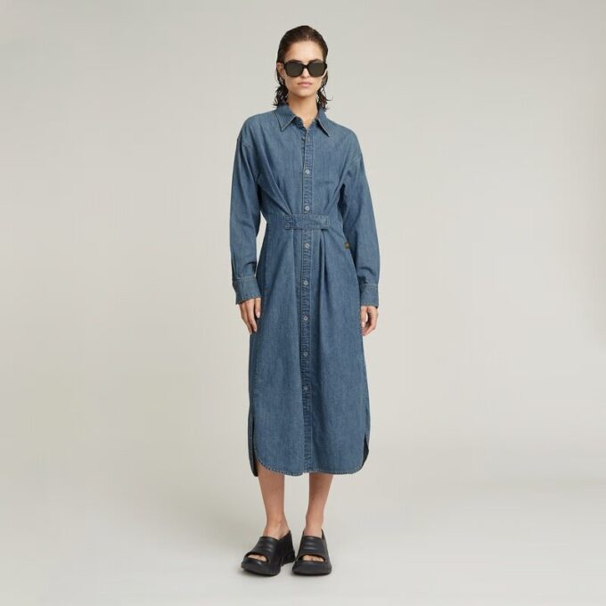 Long Tab Shirt Dress Long Tab Shirt Dress