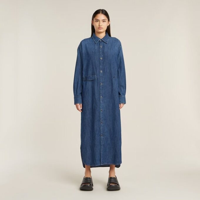 Long Tab Shirt Dress Long Tab Shirt Dress