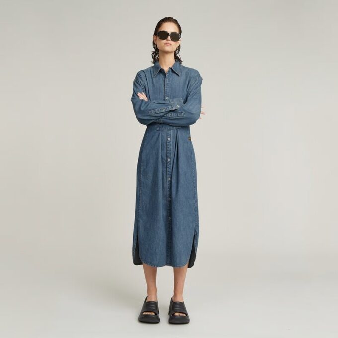 Long Tab Shirt Dress Long Tab Shirt Dress