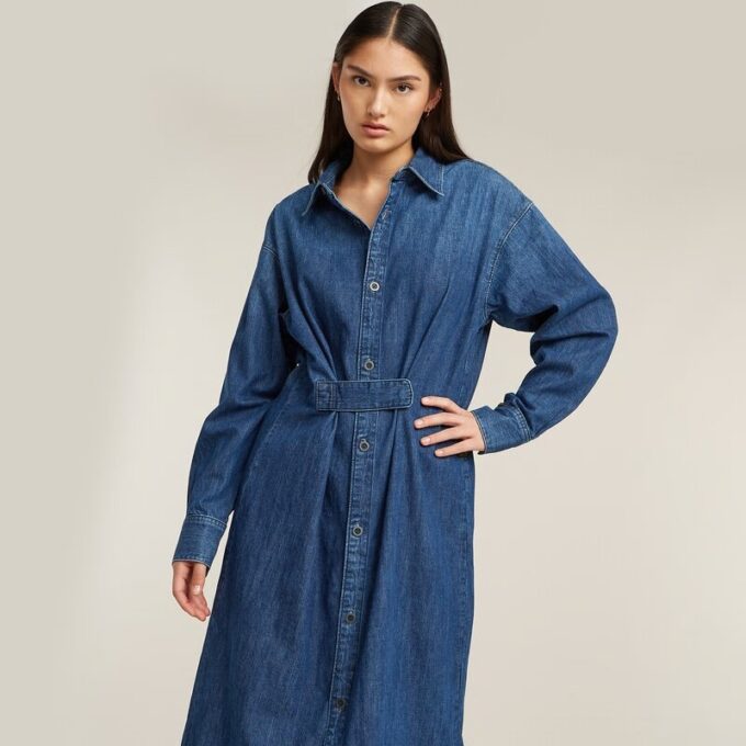 Long Tab Shirt Dress Long Tab Shirt Dress