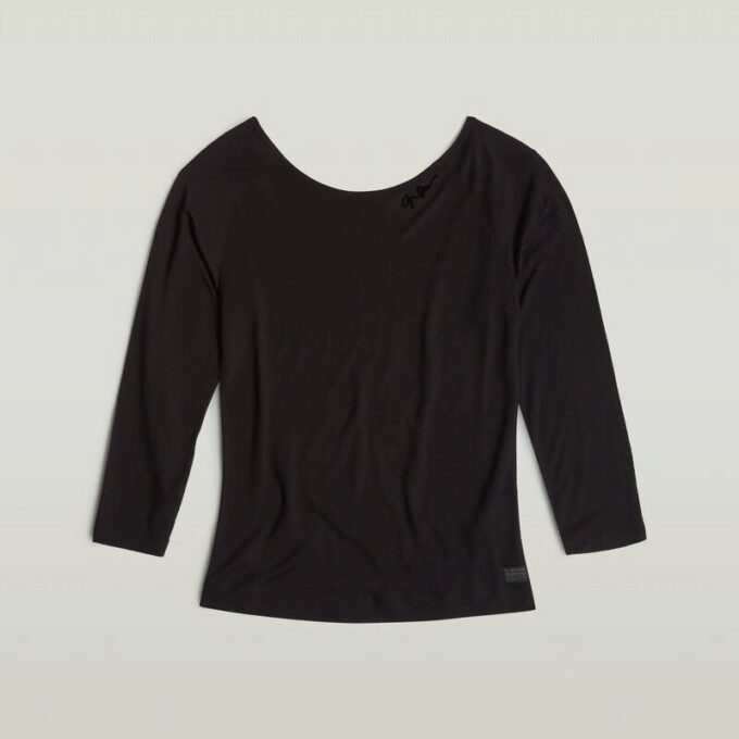 Low Back Slim 34 Sleeve Top