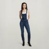 Lynn High Slim Navy Overall