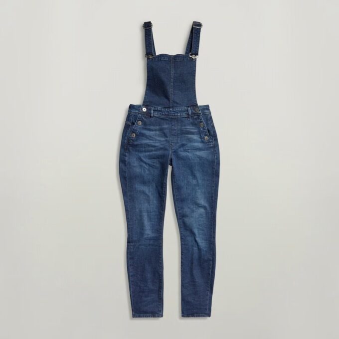 Lynn High Slim Navy Overall