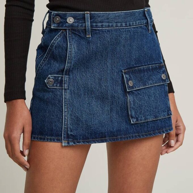 Micro Denim Skort