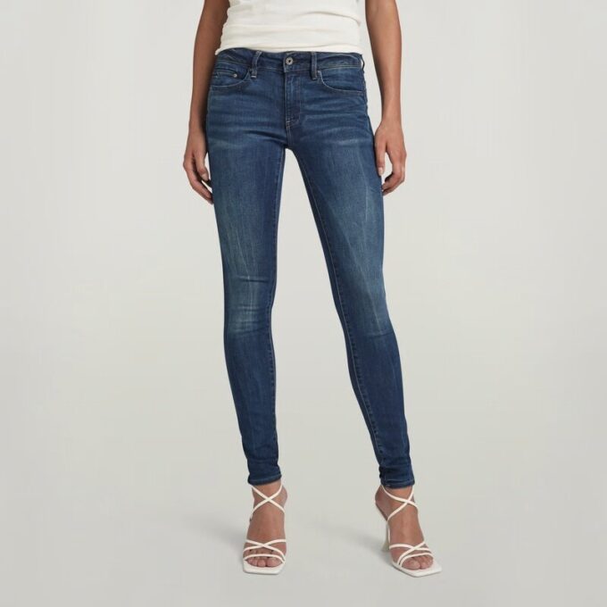 Midge Zip Mid-Waist Skinny Jeans