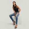 Midge Zip Skinny Jeans