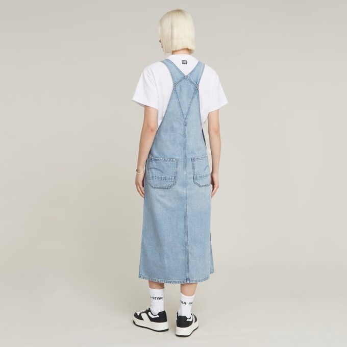 Midi Dungaree Dress