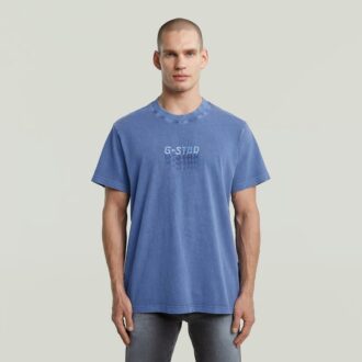 Multi Logo Overdyed Loose T-Shirt