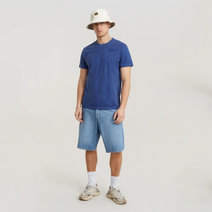 Musa Palm Stencil Pigment Dye T-Shirt Musa Palm Stencil Pigment Dye T-Shirt