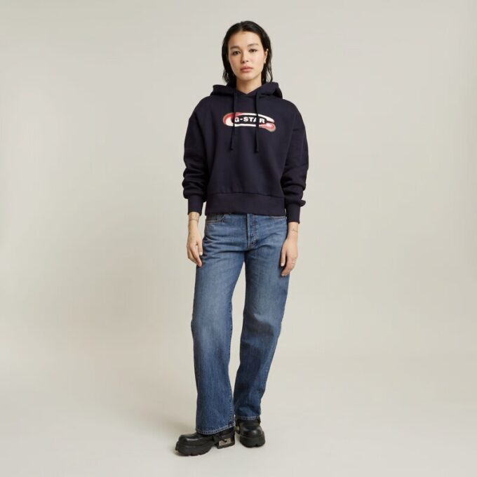 Old Skool Logo Loose Hoodie