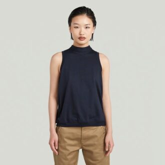 Open Back Knit Tank Top