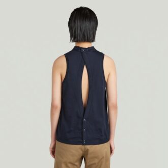 Open Back Knit Tank Top