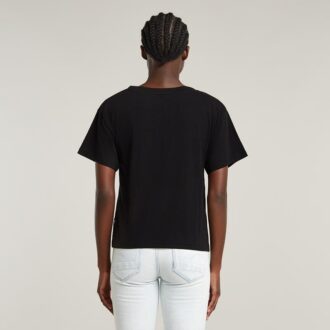 Open V-Neck Relaxed Top