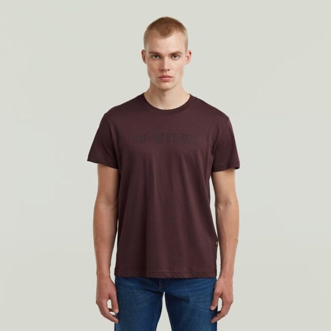 Outline Corporate Script Logo T-Shirt