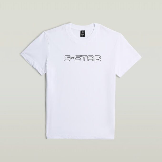 Outline Corporate Script Logo T-Shirt