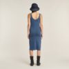 Overdyed Asymmetric Zip Dress