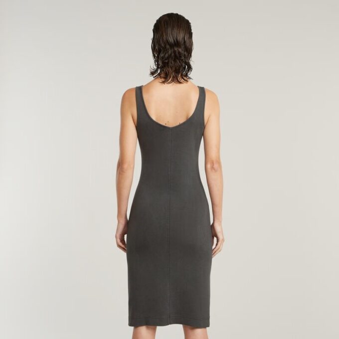 Overdyed Asymmetric Zip Dress Overdyed Asymmetric Zip Dress
