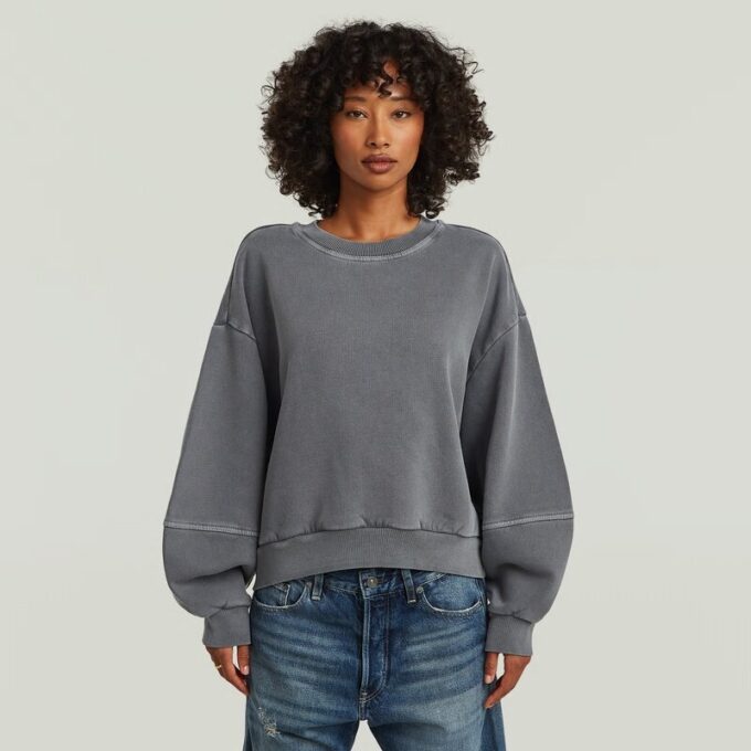 Overdyed Big Sleeve Oversized Sweater